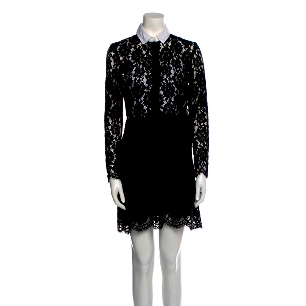 Sandro Lace Pattern Mini Dress Size 1 $390